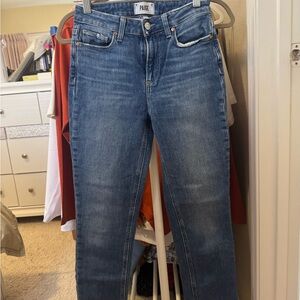 PAIGE Women's Classic Blue Skinny Jeans